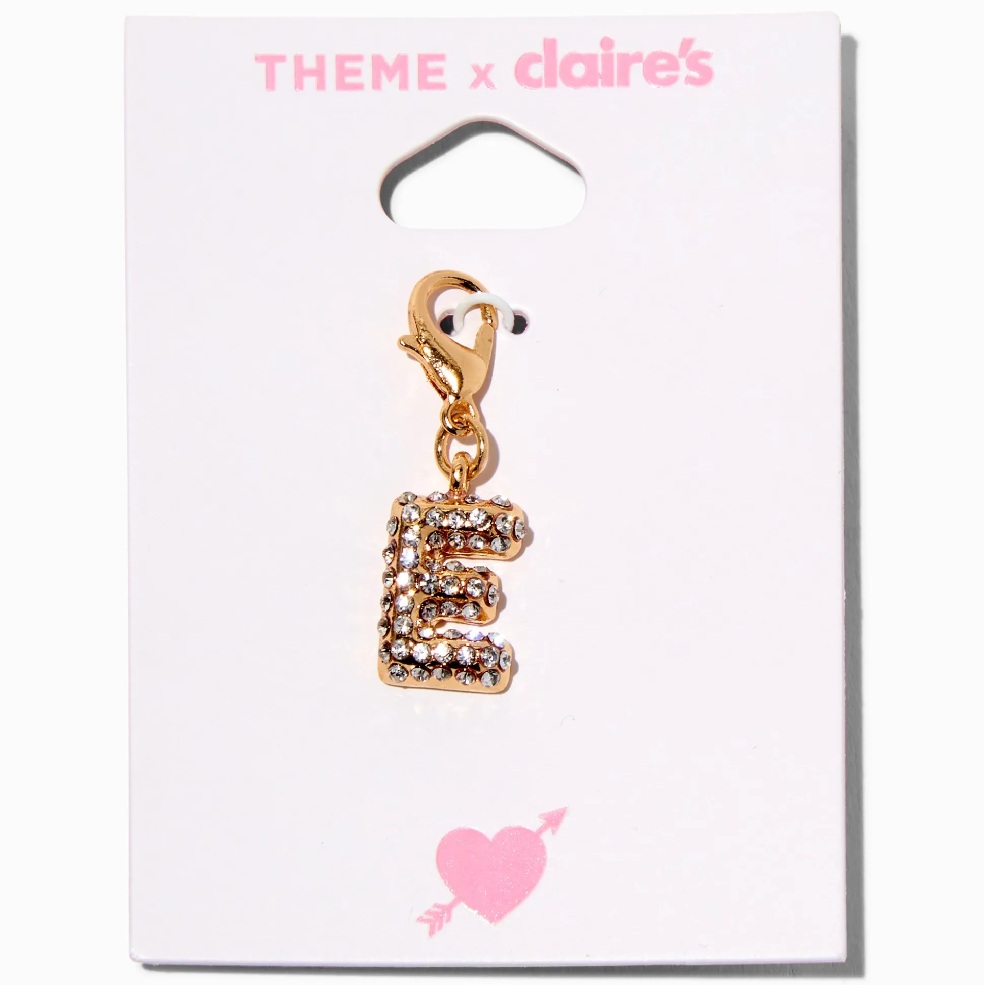 T H E M E x Claire's Gold-tone E Initial Charm