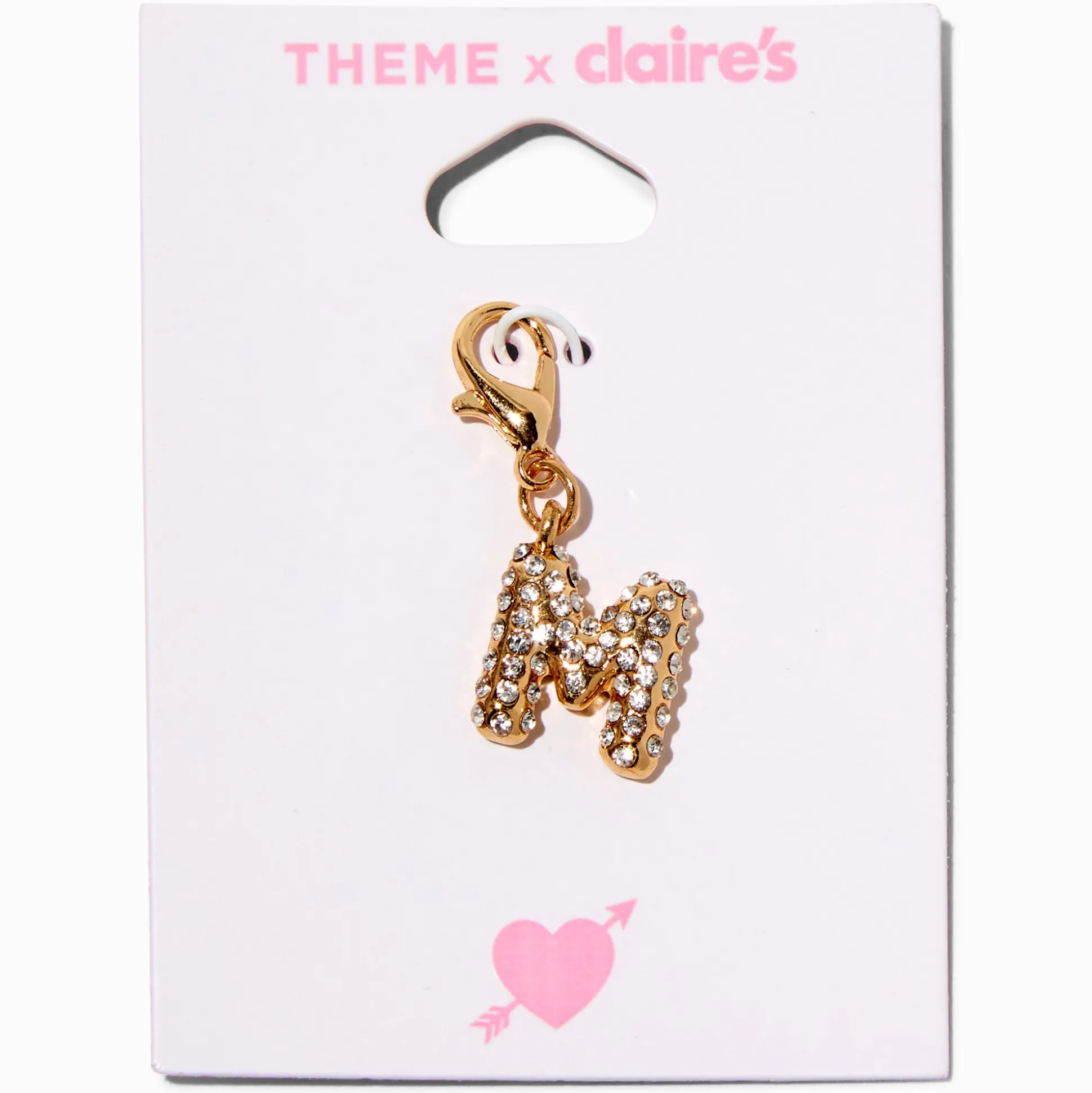 T H E M E x Claire's Gold-tone M Initial Charm