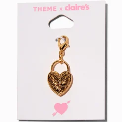 T H E M E x Claire's Gold-tone Heart Lock Charm