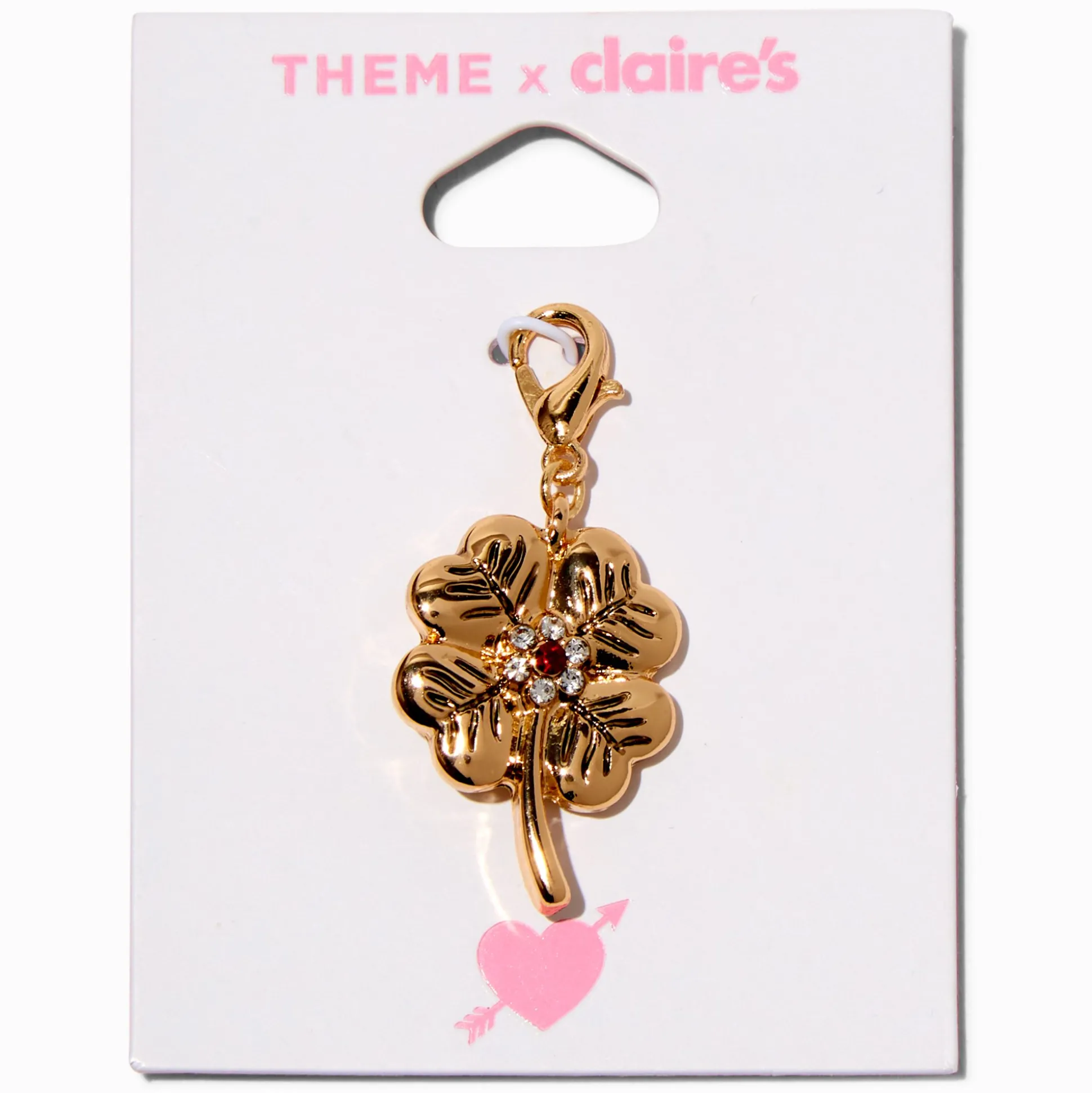 T H E M E x Claire's Gold-tone Four-Leaf Clover Charm