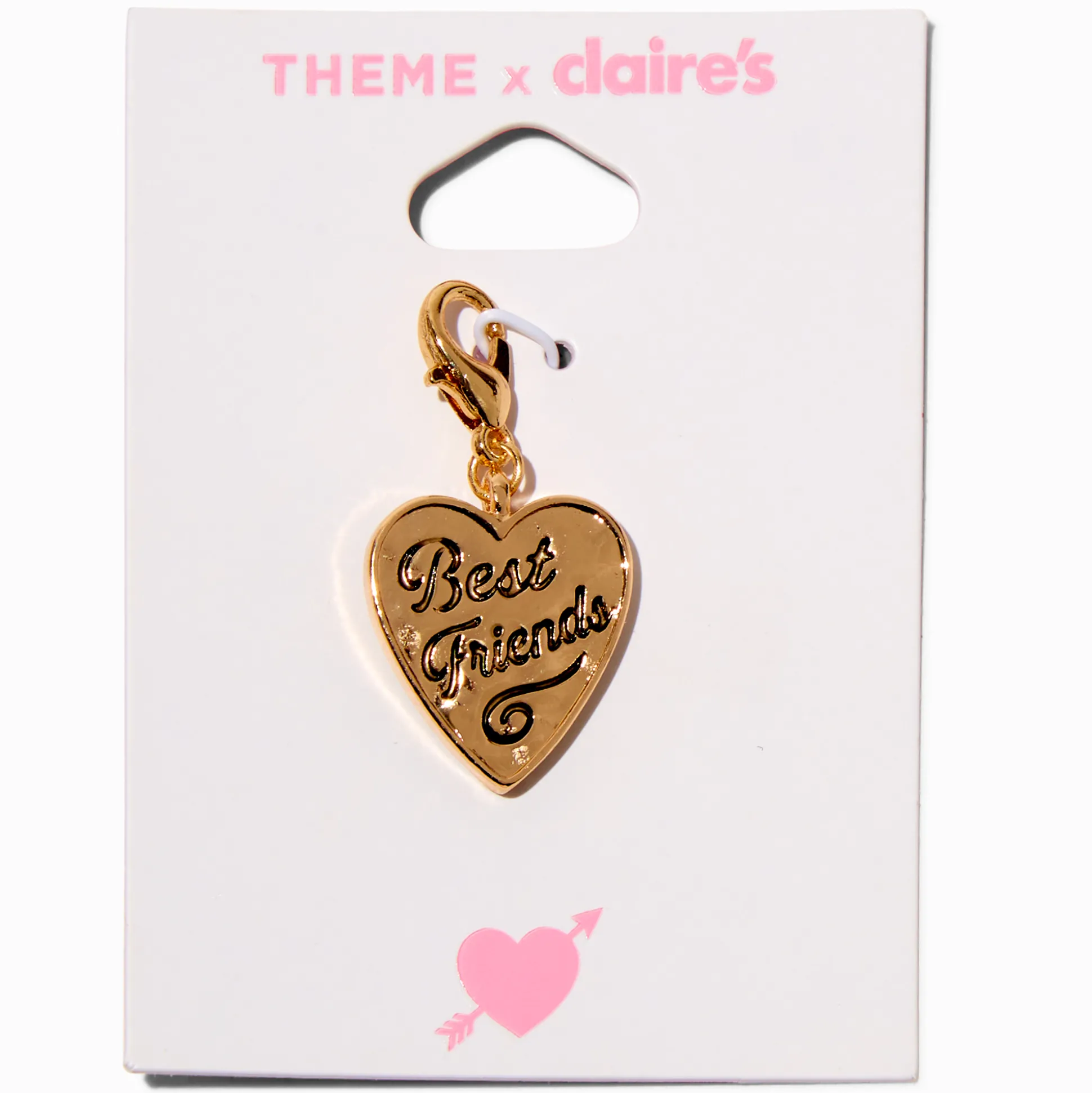 T H E M E x Claire's Gold-tone Best Friends Heart Charm