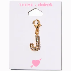 T H E M E x Claire's Gold-tone J Initial Charm