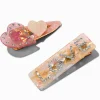 T H E M E x Claire's Love Heart Hair Clips - 2 Pack