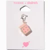 T H E M E x Claire's Pink Dice Charm
