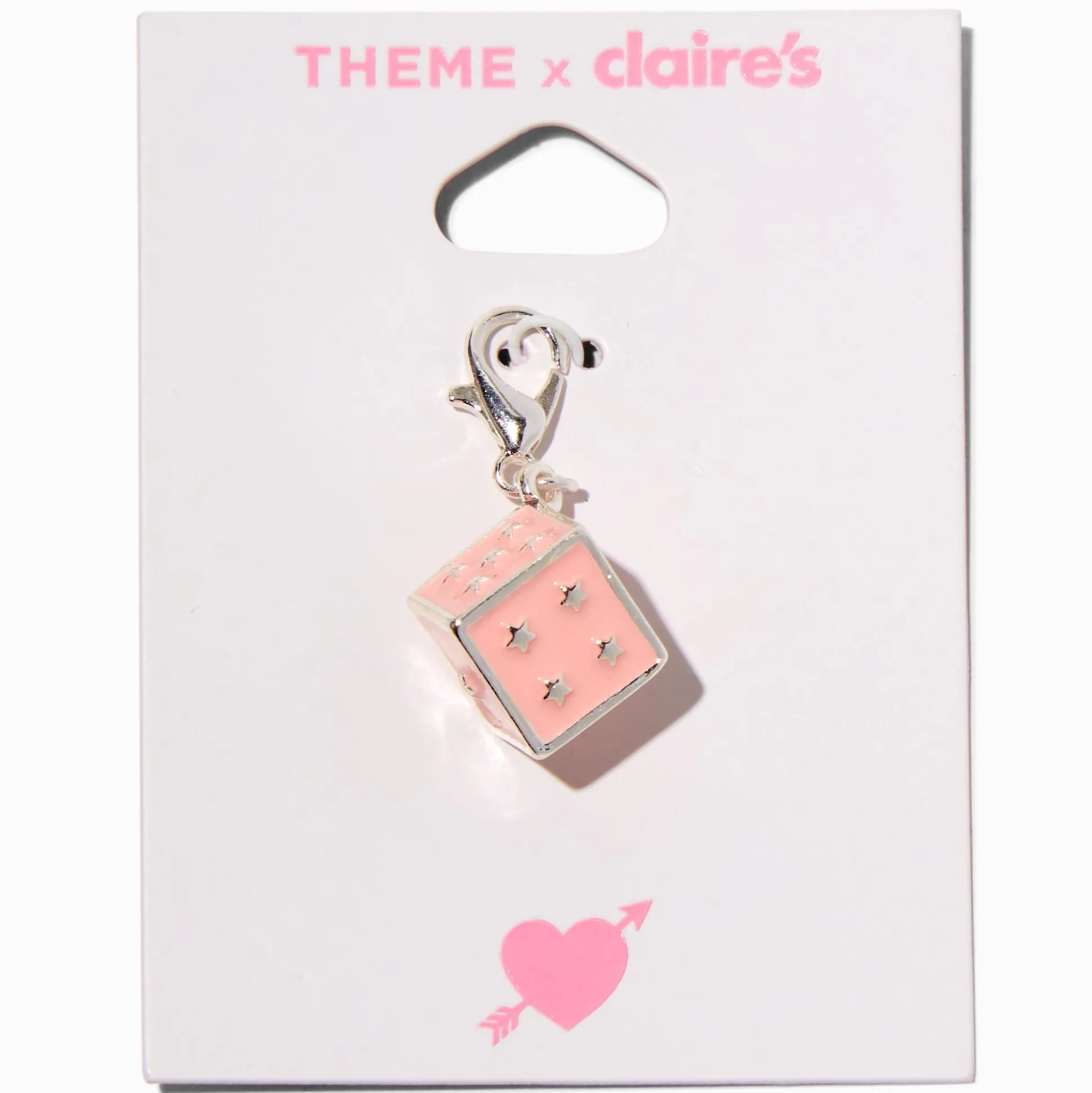 T H E M E x Claire's Pink Dice Charm
