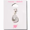 T H E M E x Claire's Silver-tone Crystal Pearl Charm