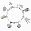 T H E M E x Claire's Silver-tone Dream Charm Bracelet