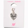 T H E M E x Claire's Silver-tone Love Heart Charm