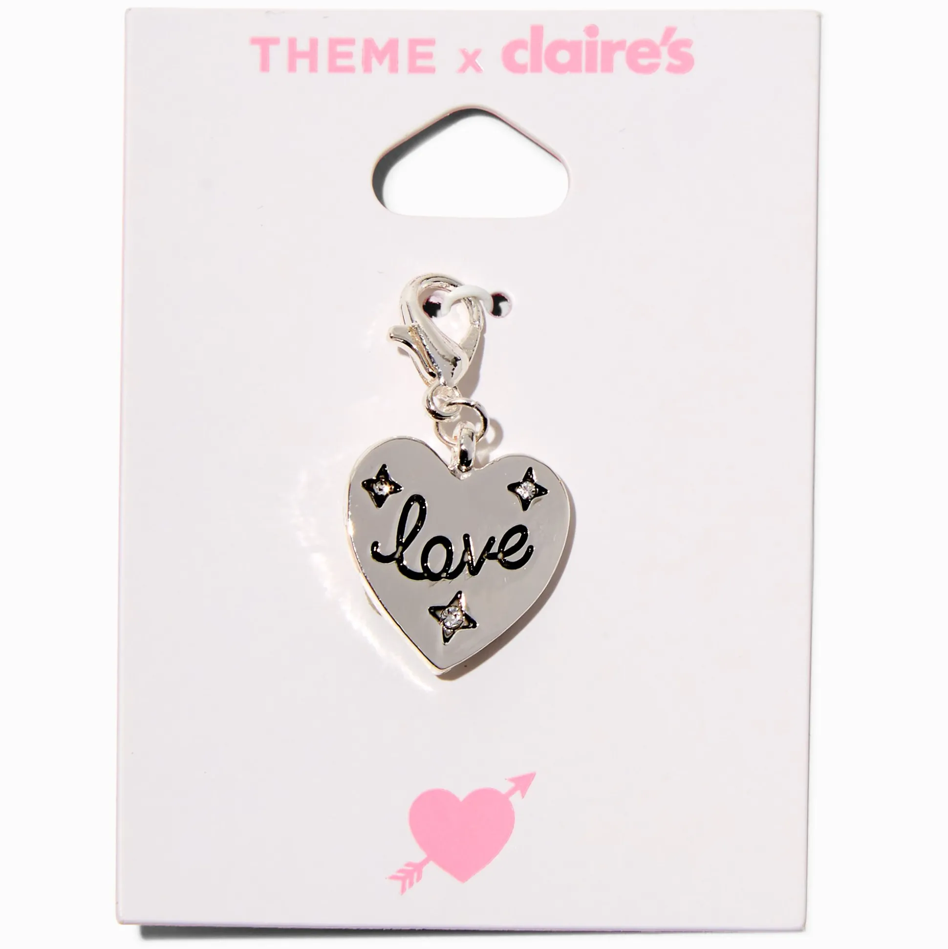 T H E M E x Claire's Silver-tone Love Heart Charm