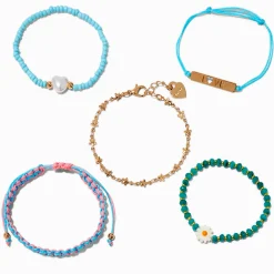 T H E M E x Claire's ''Love'' Beaded Bracelet Set - 5 Pack