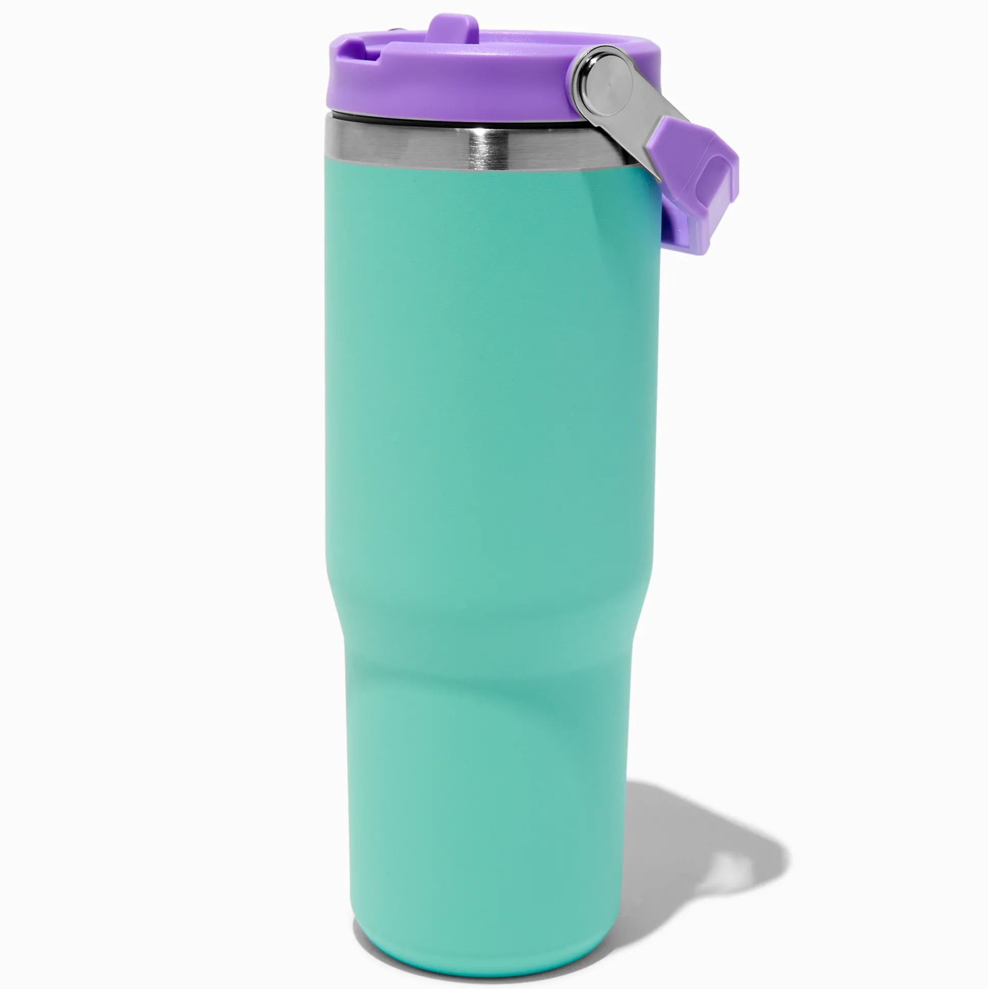 Teal & Purple Colorblock Stainless Steel Water Bottle