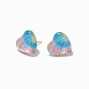 Tie Dye Heart Stud Earrings