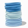 Tonal Blue Rolled Hair Ties - 12 Pack
