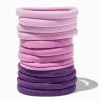 Tonal Purple Rolled Hair Ties - 12 Pack