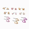 Unicorn & Heart Earrings Set - 9 Pack