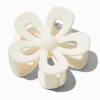 White Open Flower Hair Claw