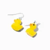 Yellow Rubber Ducky Drop Earrings